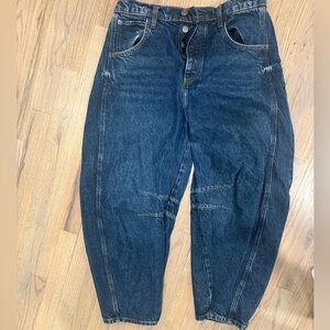 Free People Barrel Jeans
